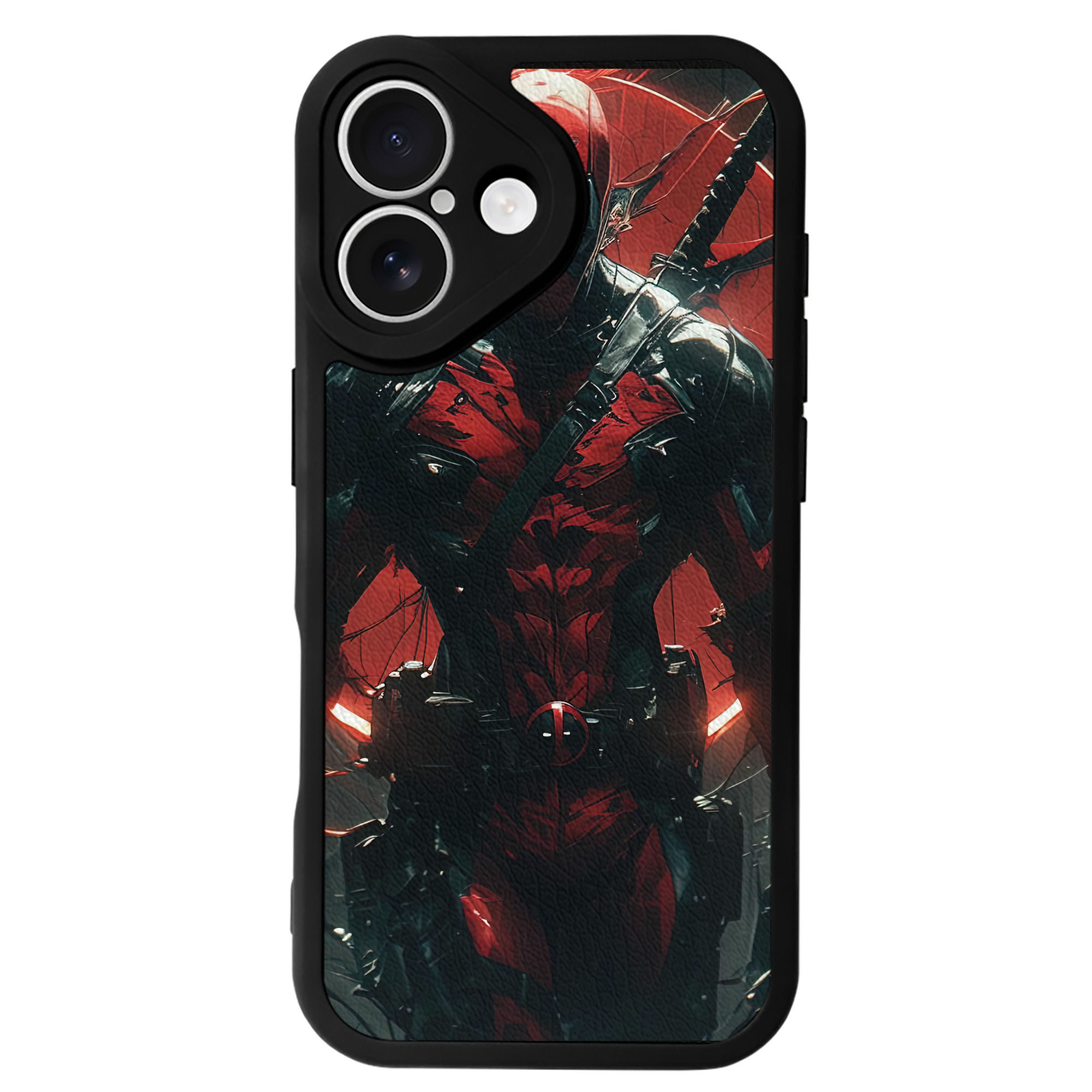 （画像用） Deadpool デッドプール 【iPhone 16シリーズ対応】シリコンスマホケース（レザー調） 材質：シリコン